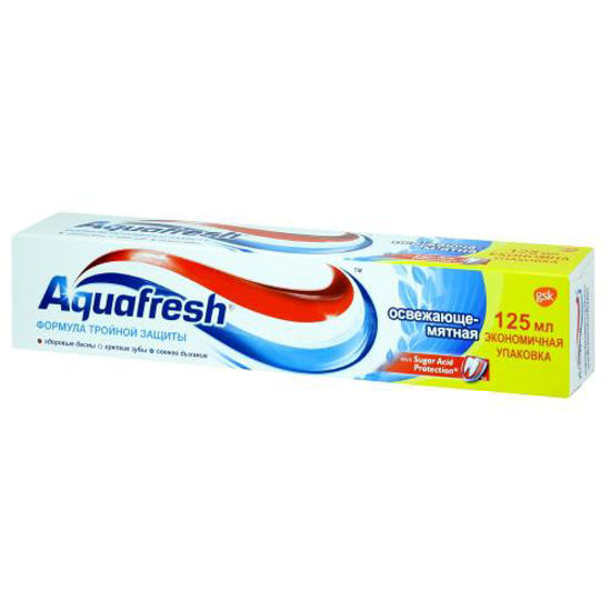 Зубна паста Aquafresh (Аквафреш) Освіжаюча-м’ятна 125мл